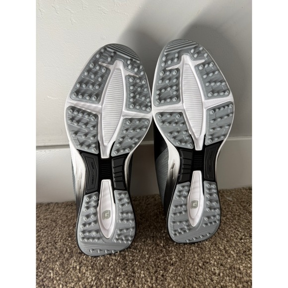 New FootJoy Fuel Mens Golf Shoes Black Grey Spikeless 55451 Size 8 XW Extra Wide - Picture 2 of 10